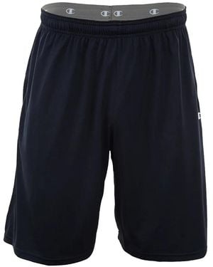 Champion Double Dry Logo-Patch Shorts - Blue