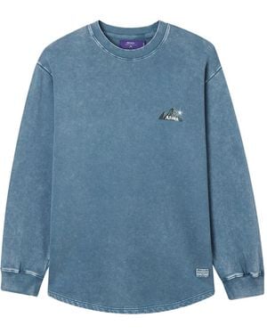 AFTERMATHS Pull À Logo Imprimé - Bleu