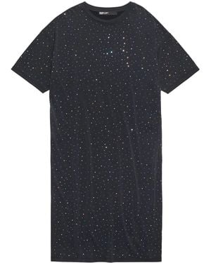 Bimba Y Lola Midikleid Mit Strass - Schwarz