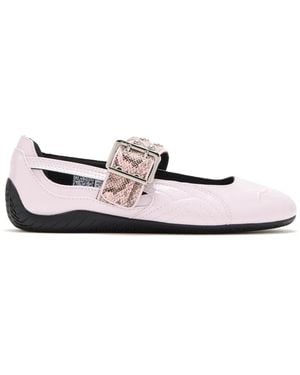 PUMA Speedcat Buckle-Fastening Sneakerinas - White