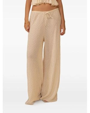 Montce X Elsa Hosk Amalia Drawstring Trousers - Natural