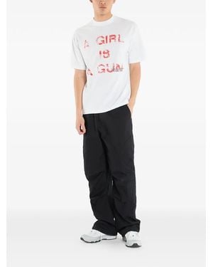 Pleasures X Footshop Exclusive A Girl Is A Gun T-Shirt - White