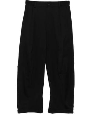 CROQUIS Tapered Drawstring Trousers - Black