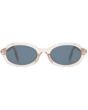Fora Creator Oval-Frame Sunglasses - Blue
