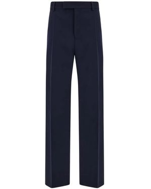 Ferragamo Wide Leg Trousers - Blue