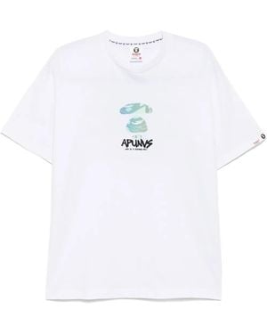 Aape By A Bathing Ape ロゴ Tシャツ - ホワイト