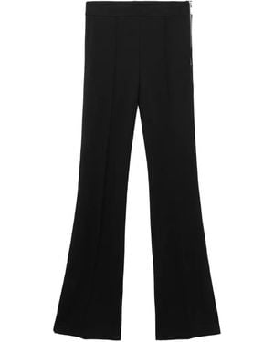 Helmut Lang Pantalon Évasé À Zips - Black