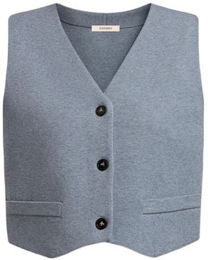 12 STOREEZ Gilet Con Scollo A V - Blu