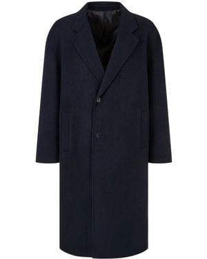 Studio Tomboy X Single-Breasted Wool Coat - Blue
