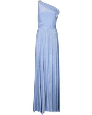 Liu Jo One-Shoulder Jersey Jumpsuit - Blue