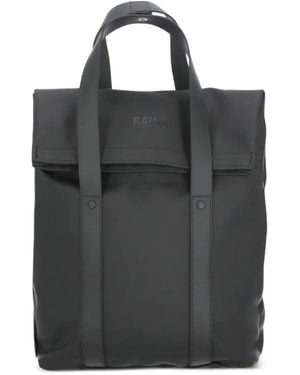 Rains Mini 2 Way Top-Handle Backpack - Black