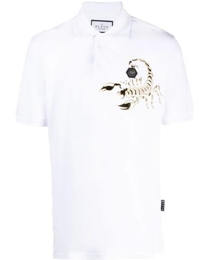 Philipp Plein Polo Scorpion - Bianco