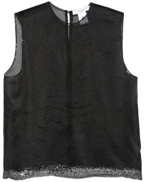 JULIE KEGELS Sequin-Embellished Top - Black