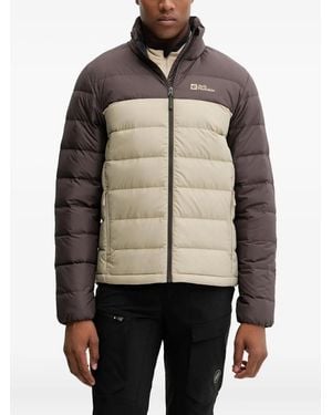 Jack Wolfskin Colour-Block Padded Jacket - Natural