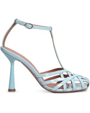 Aldo Castagna Sandales Lidia 100 Mm - Bleu