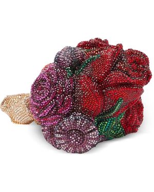 Judith Leiber Bolso Mini Con Apliques De Cristal - Rojo