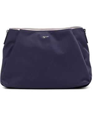agnès b. Origami Shoulder Bag - Blue