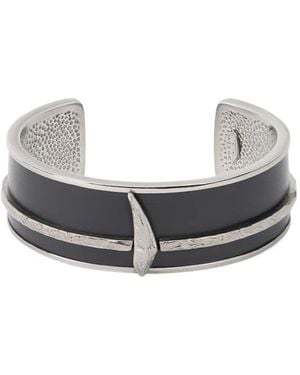 Roberto Cavalli Textured-Detail Bracelet - White