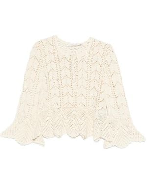 Zimmermann Awaken Lace Crochet Top - Natural