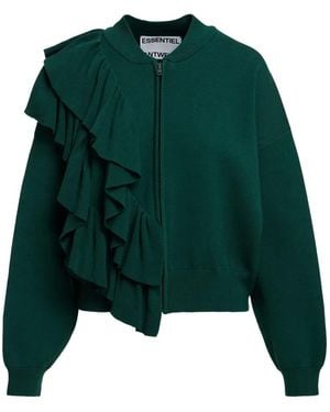Essentiel Antwerp Kodi Zip-Up Cardigan - Green