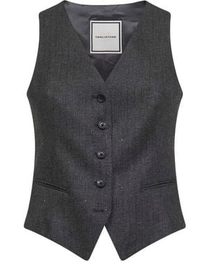 Tagliatore Weste mit Knopfverschluss - Schwarz