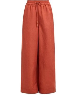 Aje. Tropez Drawstring Pants - Red