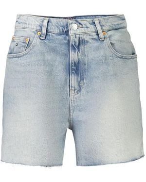 Tommy Hilfiger Faded Frayed Shorts - Blue