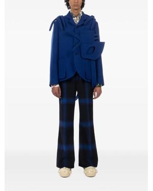 Walter Van Beirendonck Kastiges Alien Sakko Im Deconstructed-Look - Blau