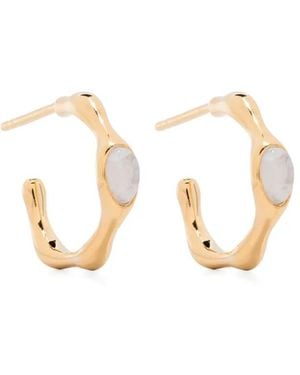 Missoma Magma 18Kt Recycled Vermeil Hoop Earrings - White