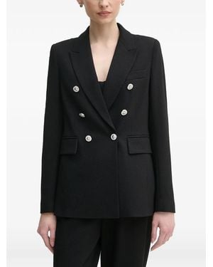 MARC AUREL Blazer Con Doble Botonadura - Negro