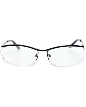 The Attico Occhiali Charlotte Cat-Eye - Bianco
