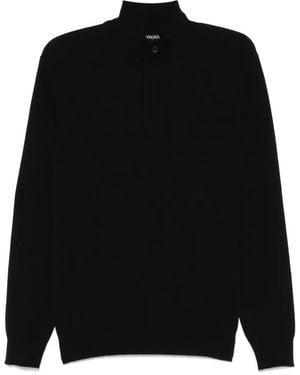 ZEGNA Klassischer Kaschmirpullover - Schwarz