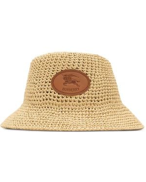 Burberry Knight Stamp Bucket Hat - Natural