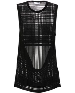 Helmut Lang Canotta Con Apertura Posteriore - Nero