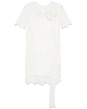 Ermanno Scervino フローラルレース ミニドレス - ホワイト
