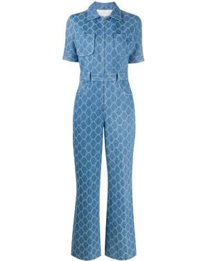 Sandro Denim Jumpsuit - Blauw