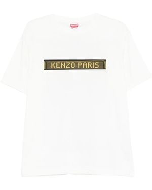 KENZO Graphic-print cotton T-shirt - Blanco
