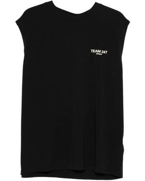 Represent Crew-Neck Sleeveless Vest - Black