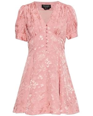 Kate Spade Button-Up Mini Dress - Pink