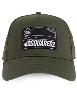 DSquared² Baseballkappe mit Logo-Patch - Grün