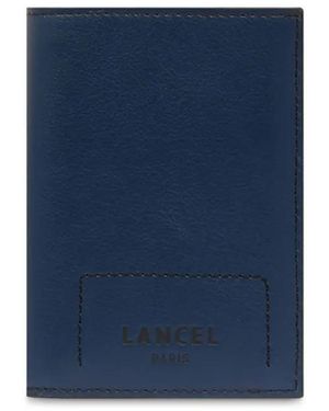 Lancel Logo-Embossed Tri-Fold Wallet - Blue