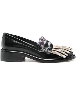 Missoni 40Mm Zigzag Loafers - Black