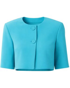 Pinko Button Cropped Jacket - Blue