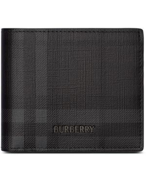 Burberry City Check Bifold Wallet - Black