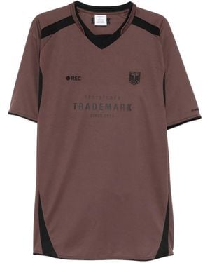 Vetements Haut Trademark Football 77 À Empiècements - Brown