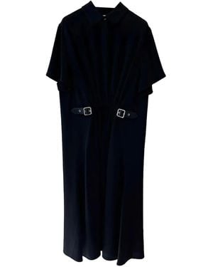 Loewe Belted Midi Dress - Black