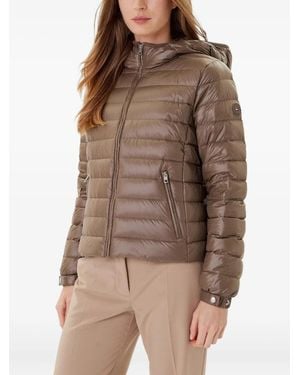 Tommy Hilfiger Giacca Trapuntata Con Cappuccio - Marrone