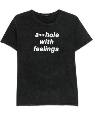 R13 Crew-Neck Graphic T-Shirt - Black