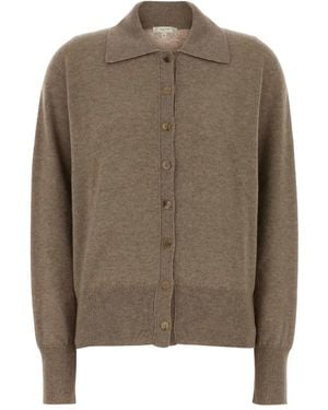The Row Lillia Cashmere Cardigan - Brown