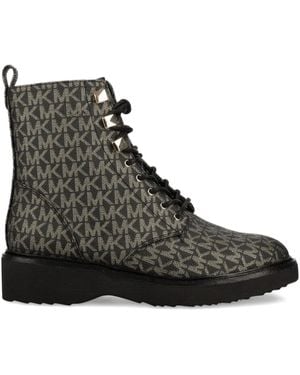 MICHAEL Michael Kors Stivaletti Con Logo All-Over - Nero
